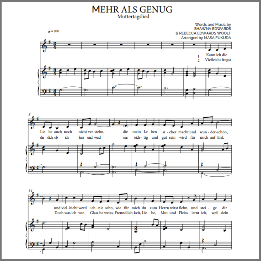 Mehr Als Genug (More Than Enough German) Shawna Edwards Music