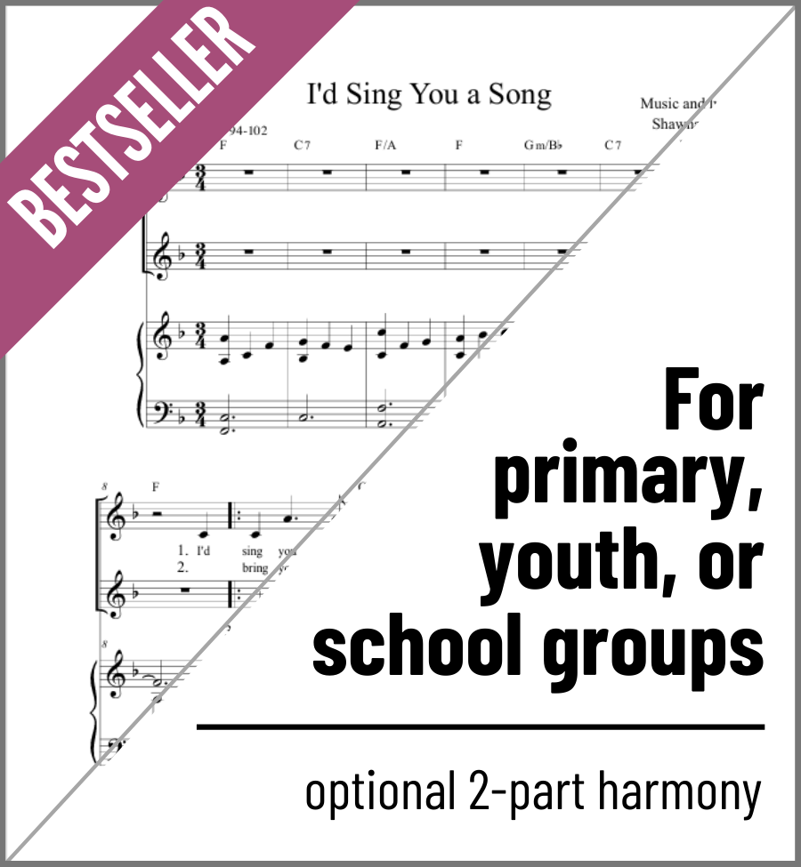 I'd Sing You a Song (Group Bundle) – Shawna Edwards Music