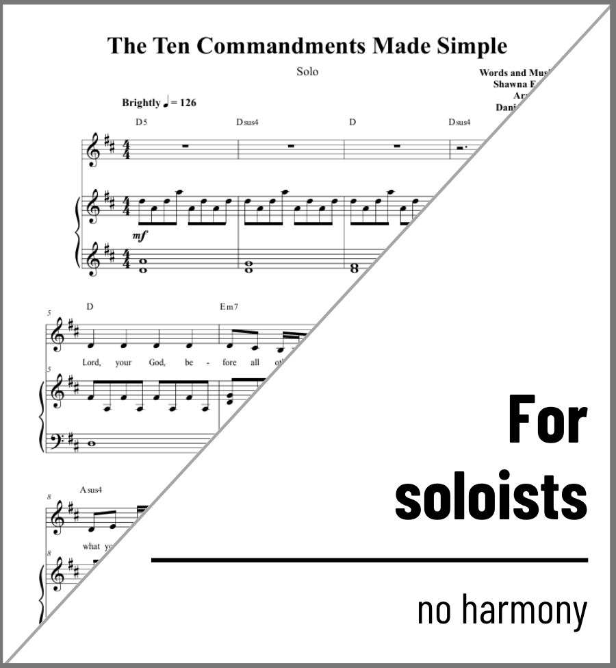 The Ten Commandments Made Simple (solo)