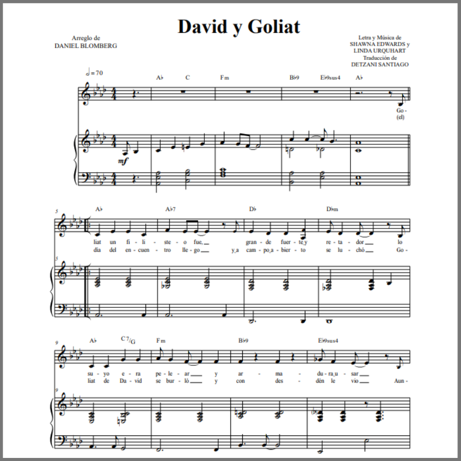 David y Goliat (David and Goliath - Spanish)