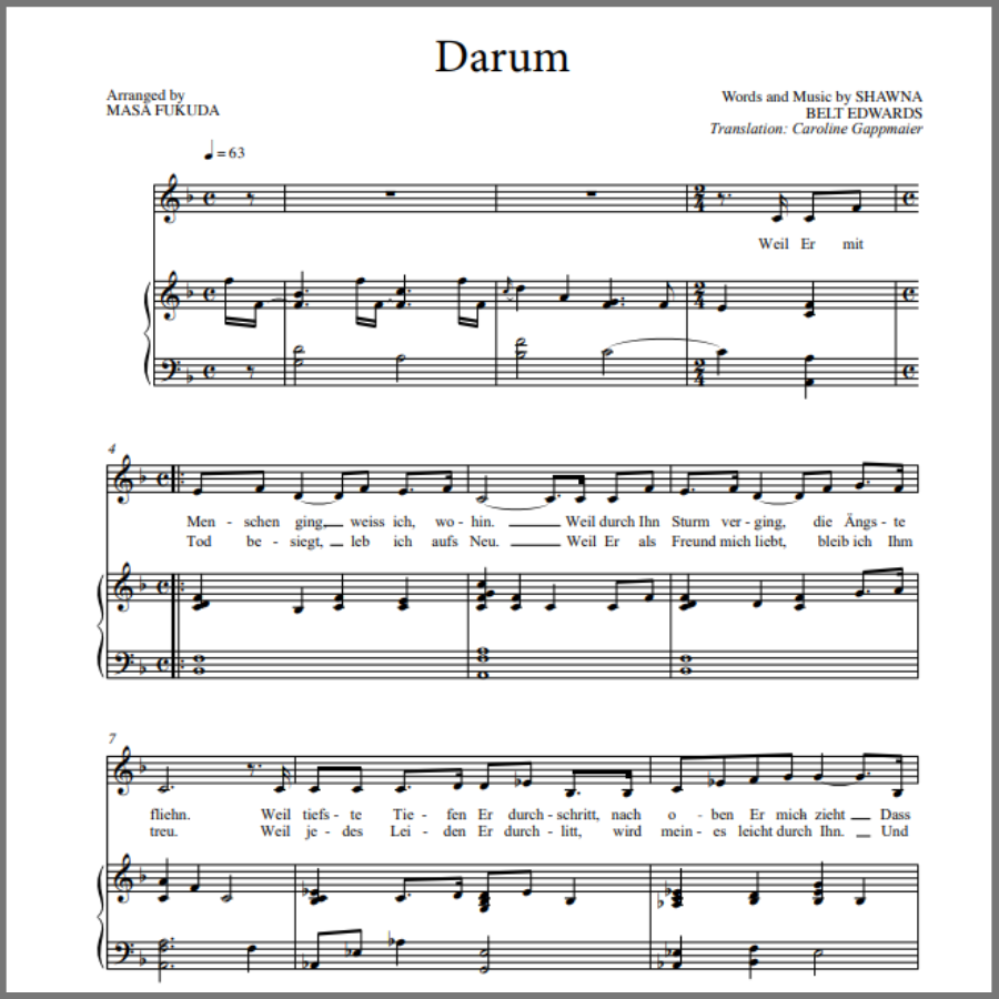 Darum (Because - German)