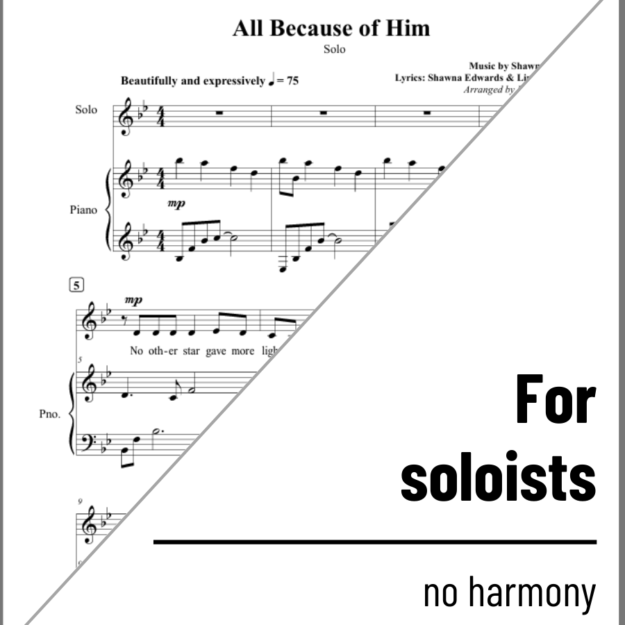 All Because of Him (Solo) - 2 copies