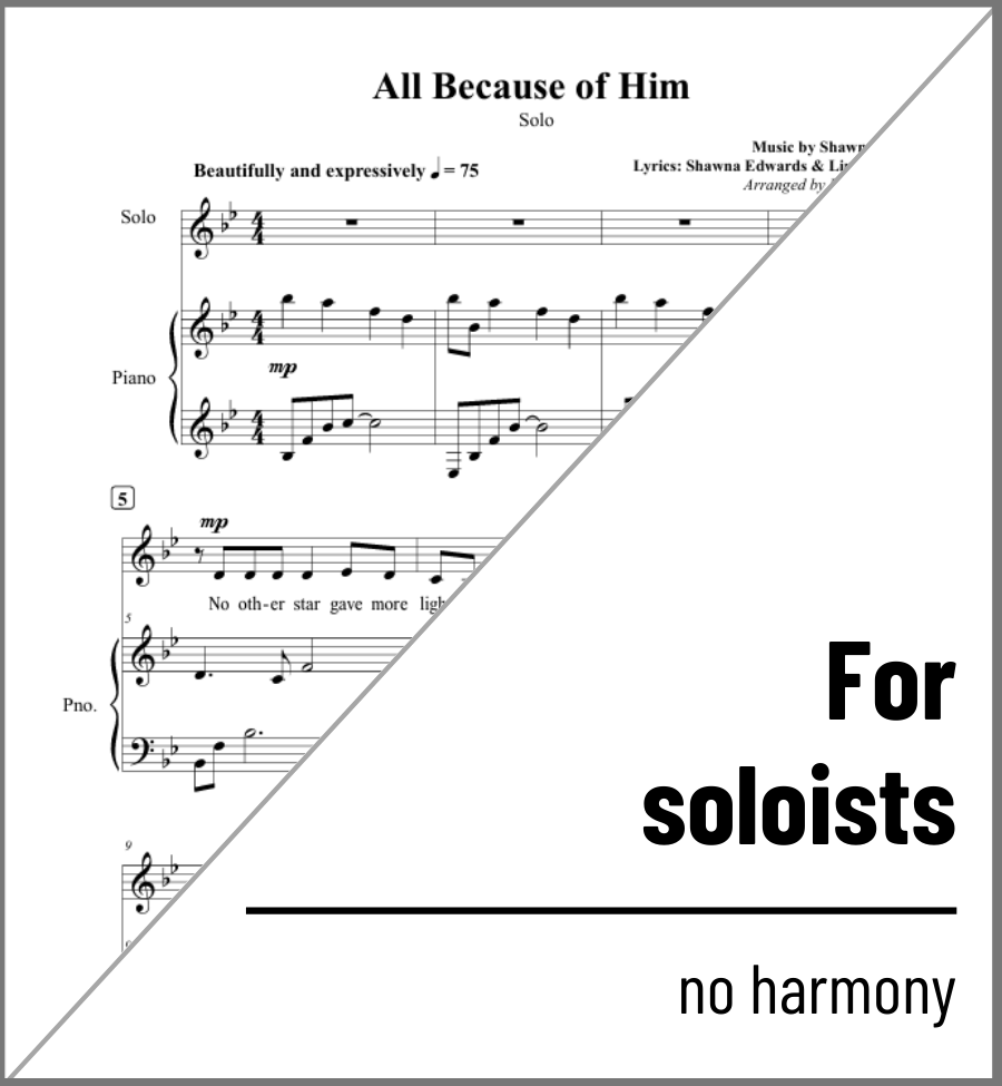 All Because of Him (Solo) - 2 copies