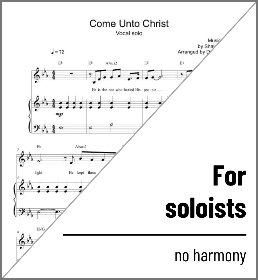 Come Unto Christ (Solo) - 2 copies