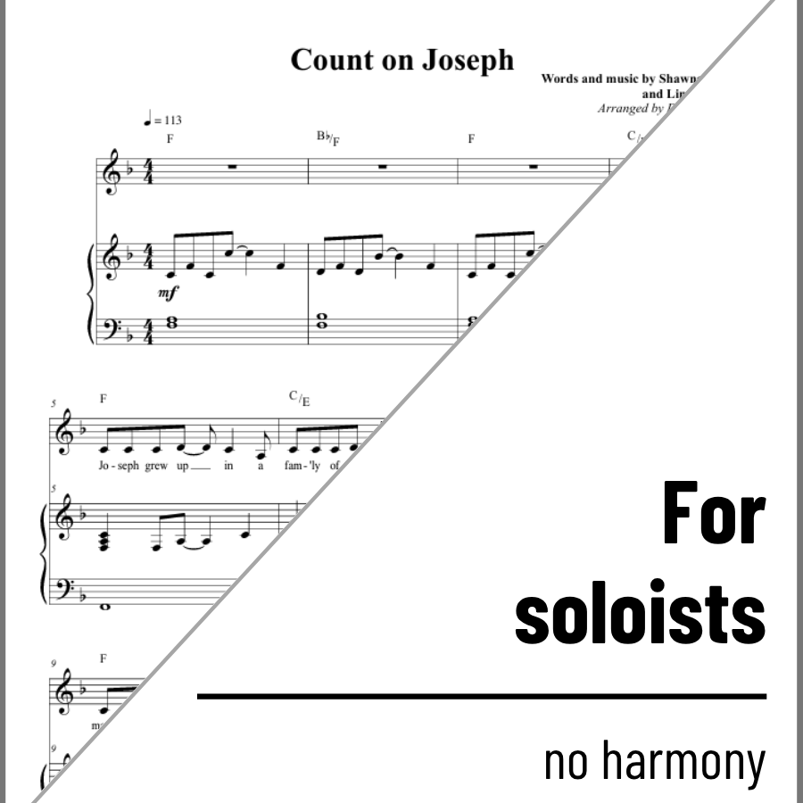 Count on Joseph (solo) - 2 copies