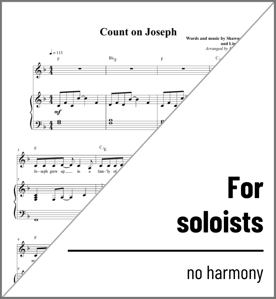 Count on Joseph (solo) - 2 copies