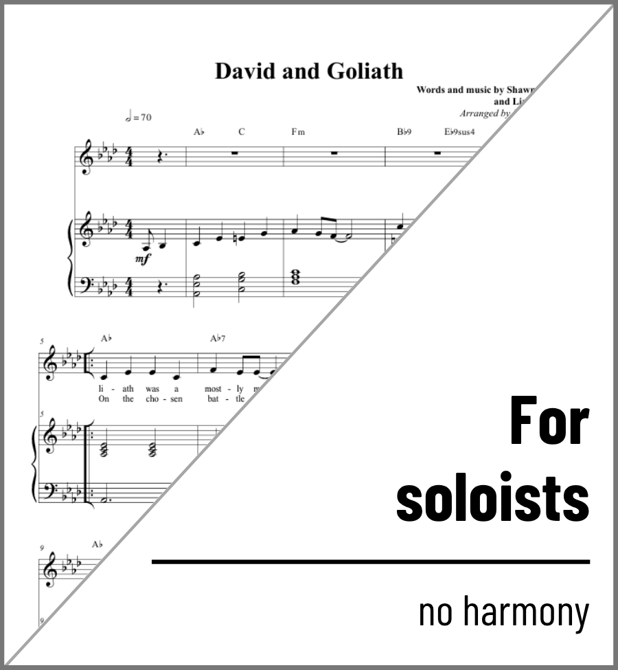 David and Goliath (solo) - 2 copies