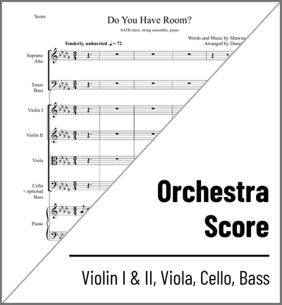 Do You Have Room? (SATB) Orchestral Score