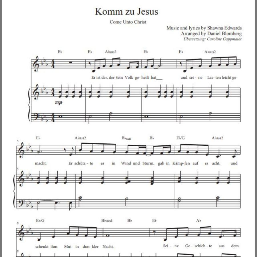 Komm zu Jesus (Come Unto Christ - German)