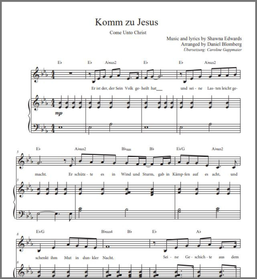 Komm zu Jesus (Come Unto Christ - German)