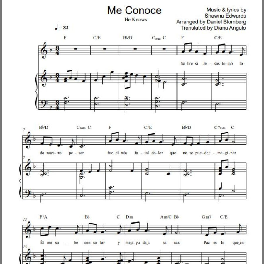 Me Conoce (He Knows) Spanish