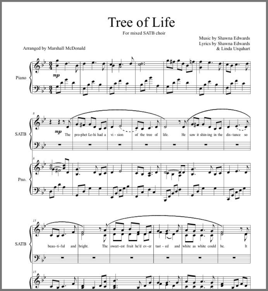 Tree of Life (SATB choir version)