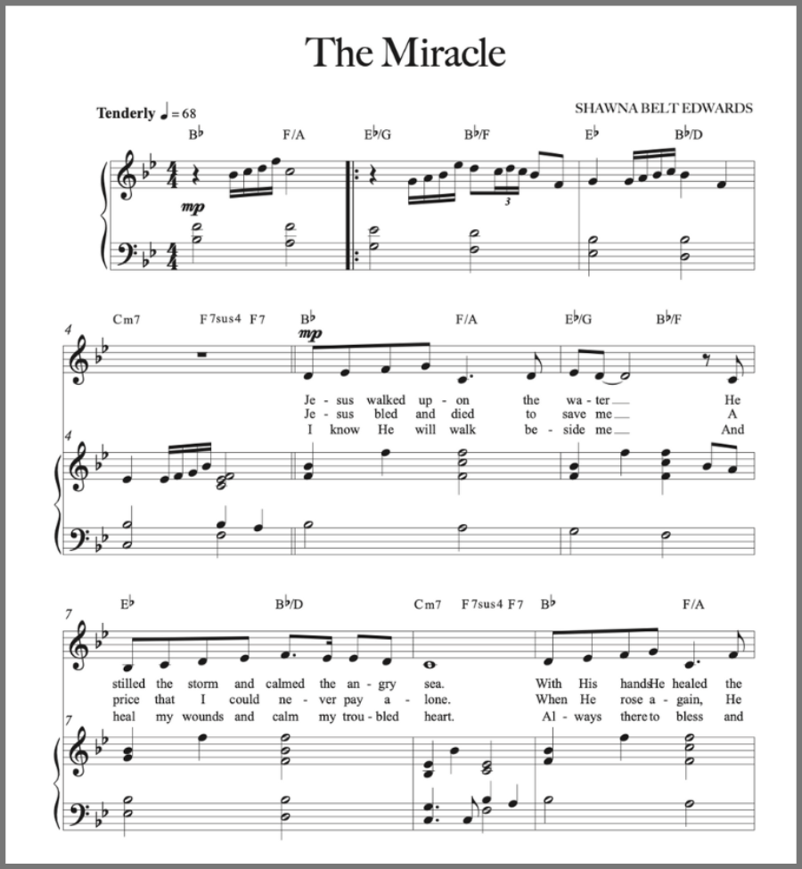 The Miracle (Vocal Solo with 3rd Verse)