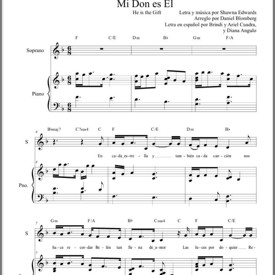 Mi Don es Él (He is the Gift - Spanish)