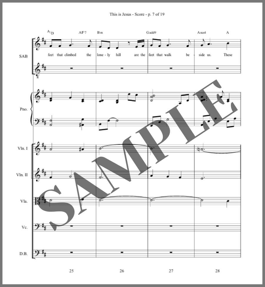 This is Jesus (Orchestral Score)