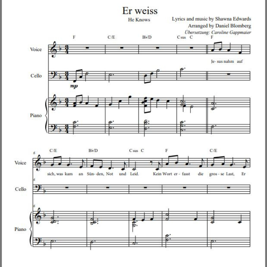 Er Weiss (He Knows - German)