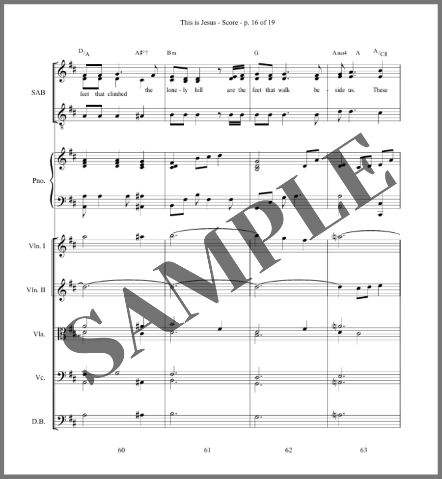 This is Jesus (Orchestral Score)
