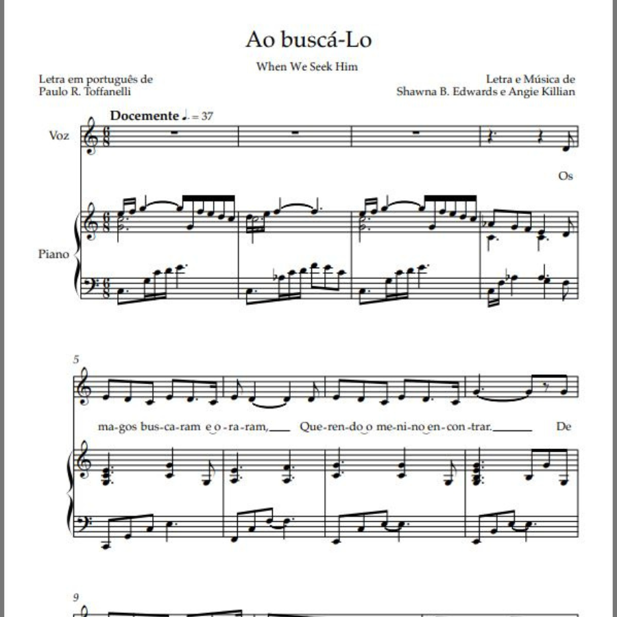 Ao buscá-Lo (When We Seek Him - Portuguese)