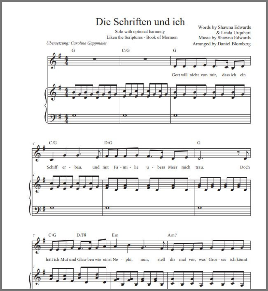 Die Schriften und ich (Liken the Scriptures - Book of Mormon) German
