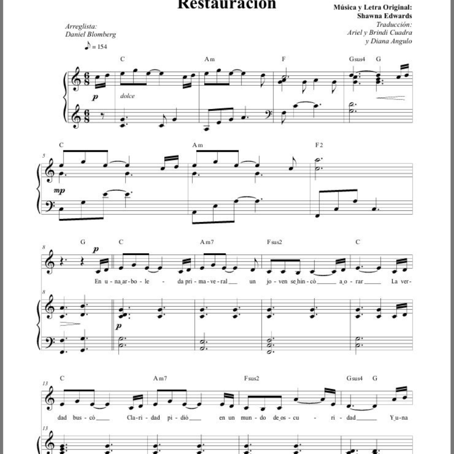 Restauración  (Restored - Spanish)