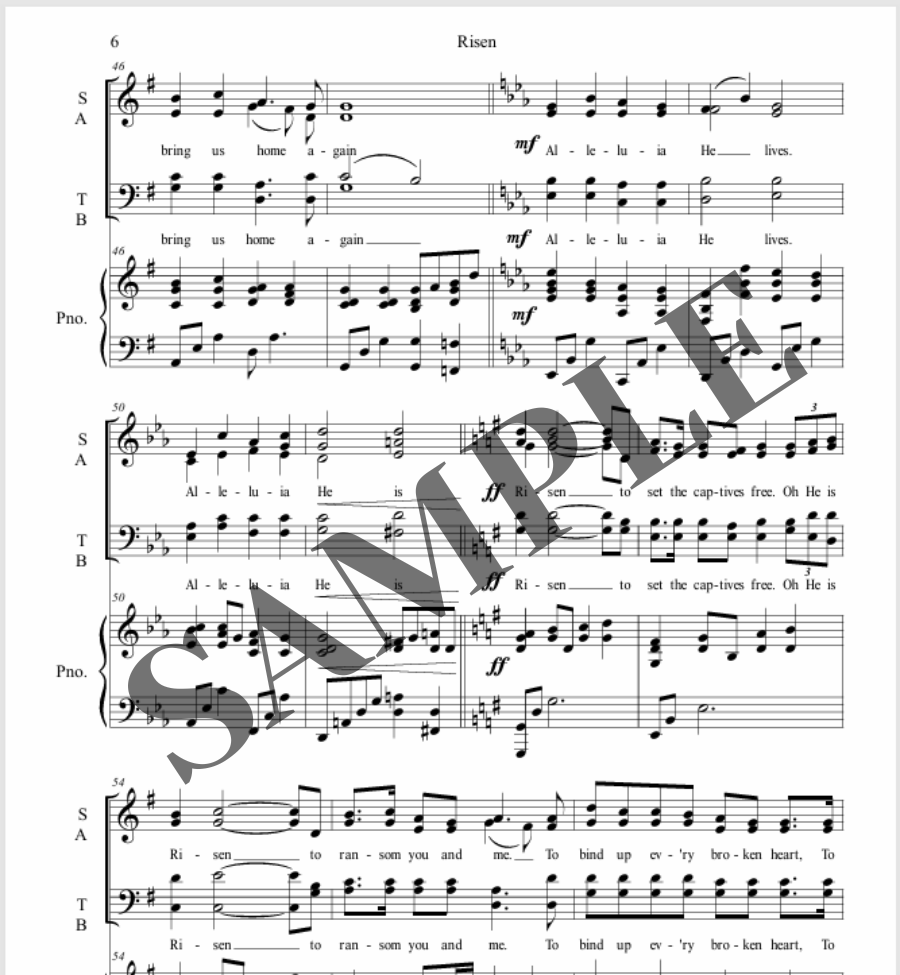 Risen (SATB)