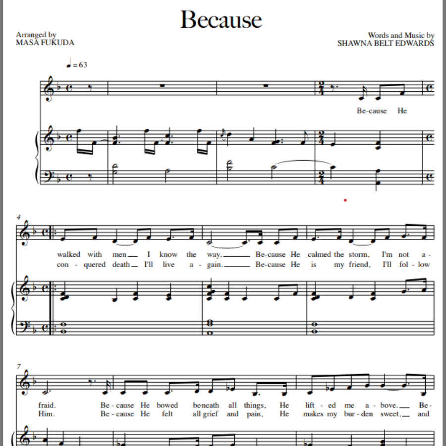Because (Vocal Solo with Simple Alto) - 2 copies