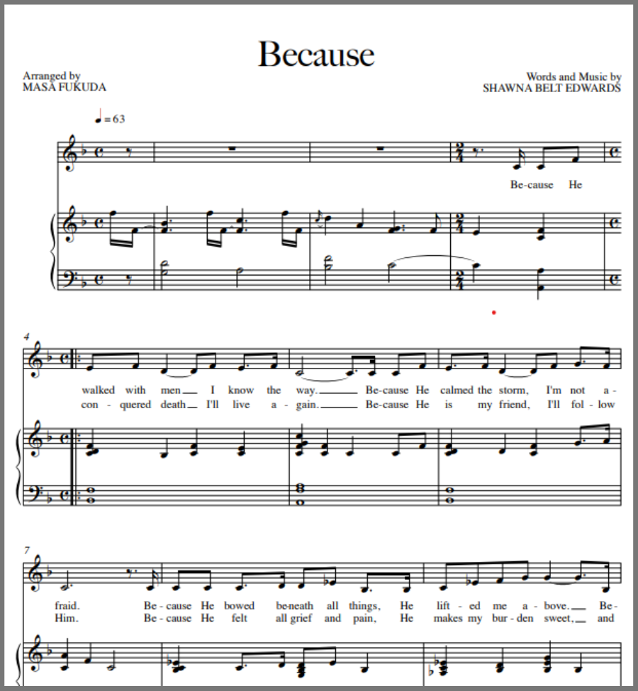 Because (Vocal Solo with Simple Alto) - 2 copies