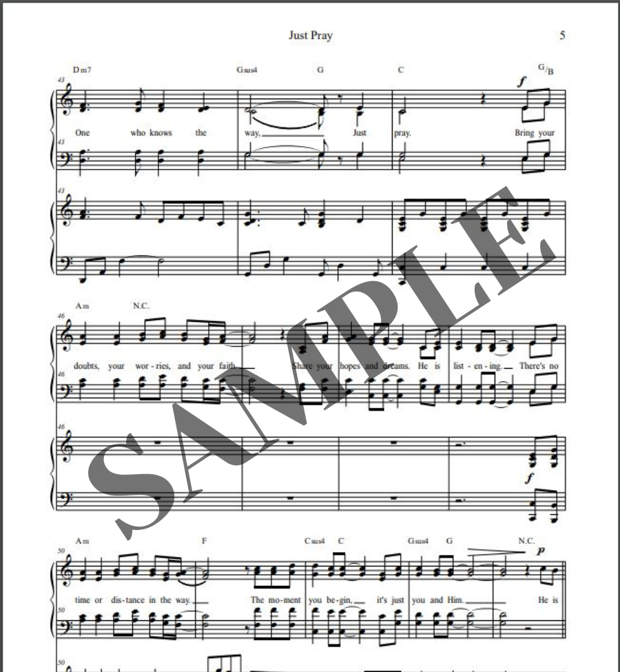 Just Pray (SATB)