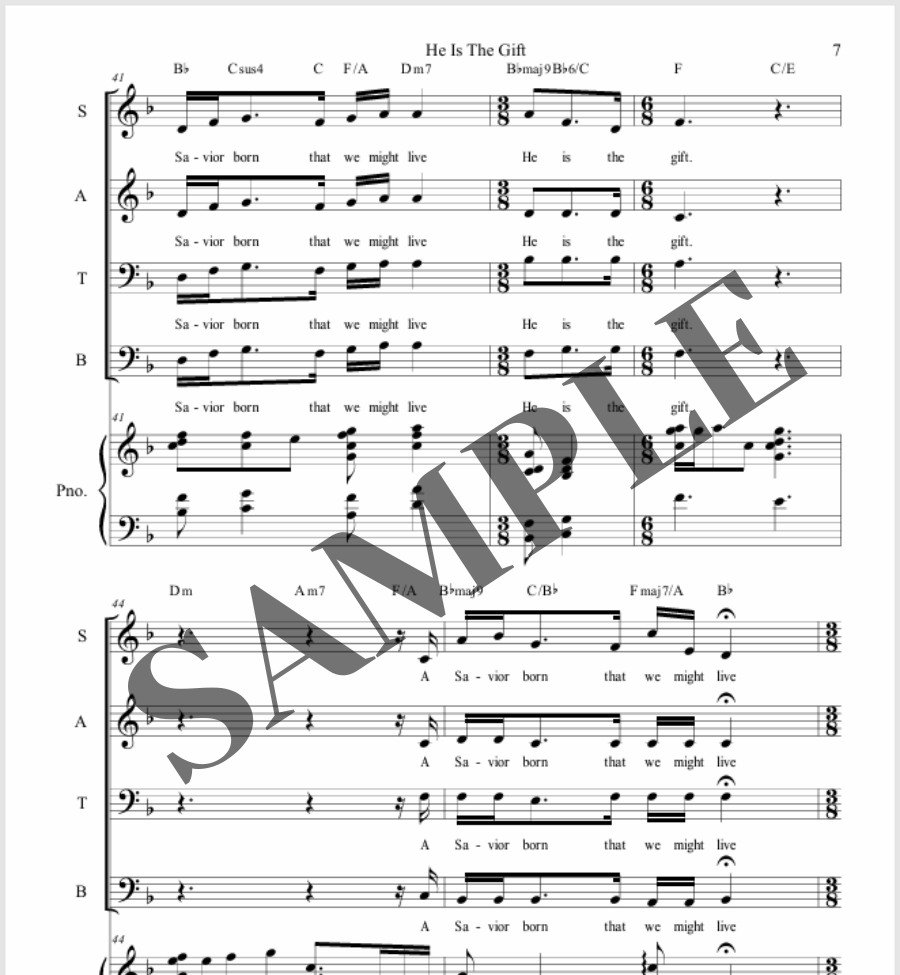 He Is The Gift (SATB)