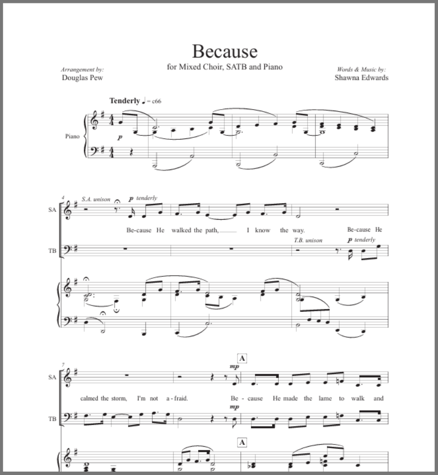 Because (SATB)
