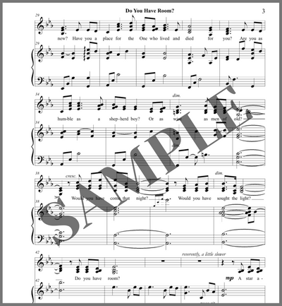 Do You Have Room? (SSA or Duet)
