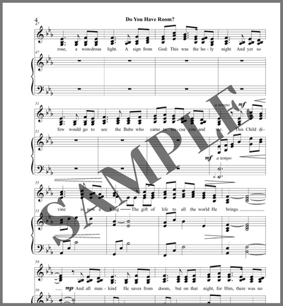 Do You Have Room? (SSA or Duet)