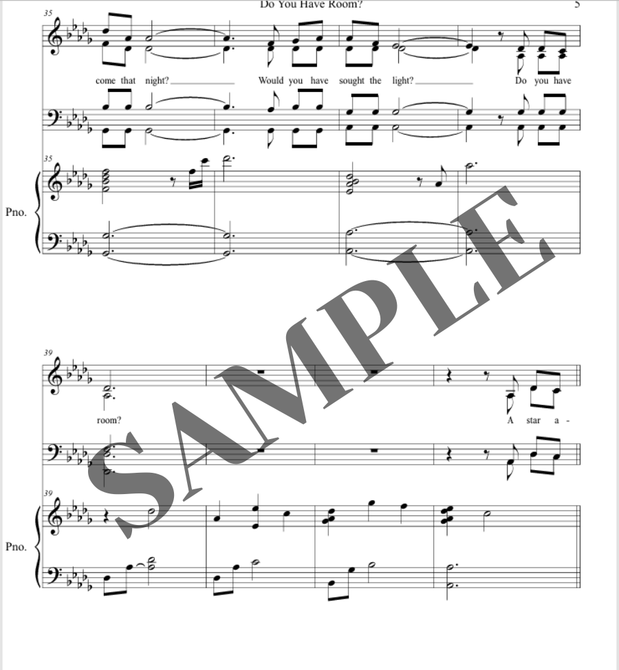 Do You Have Room? (SATB)