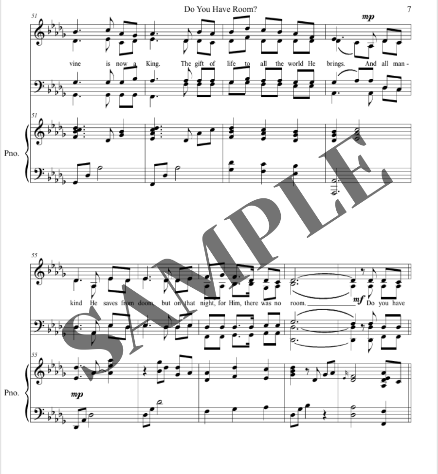 Do You Have Room? (SATB)