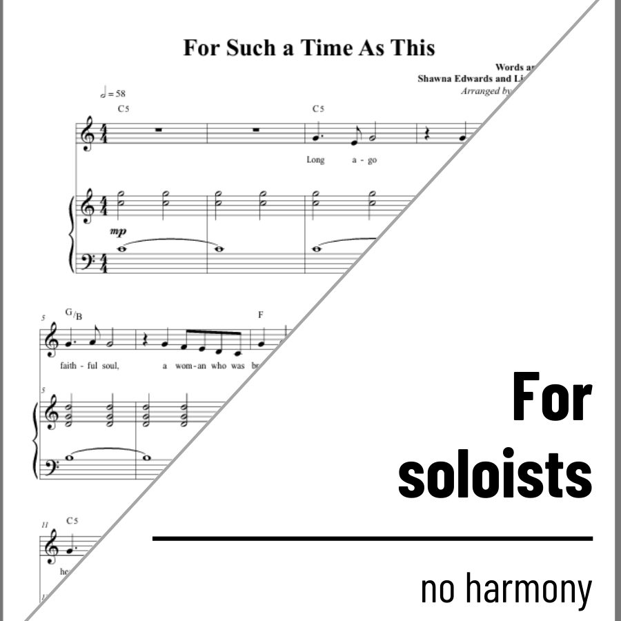 For Such a Time as This (solo) - 2 copies