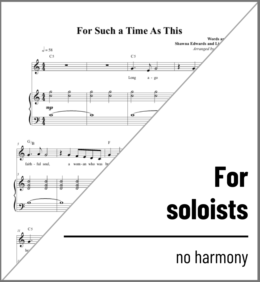For Such a Time as This (solo) - 2 copies