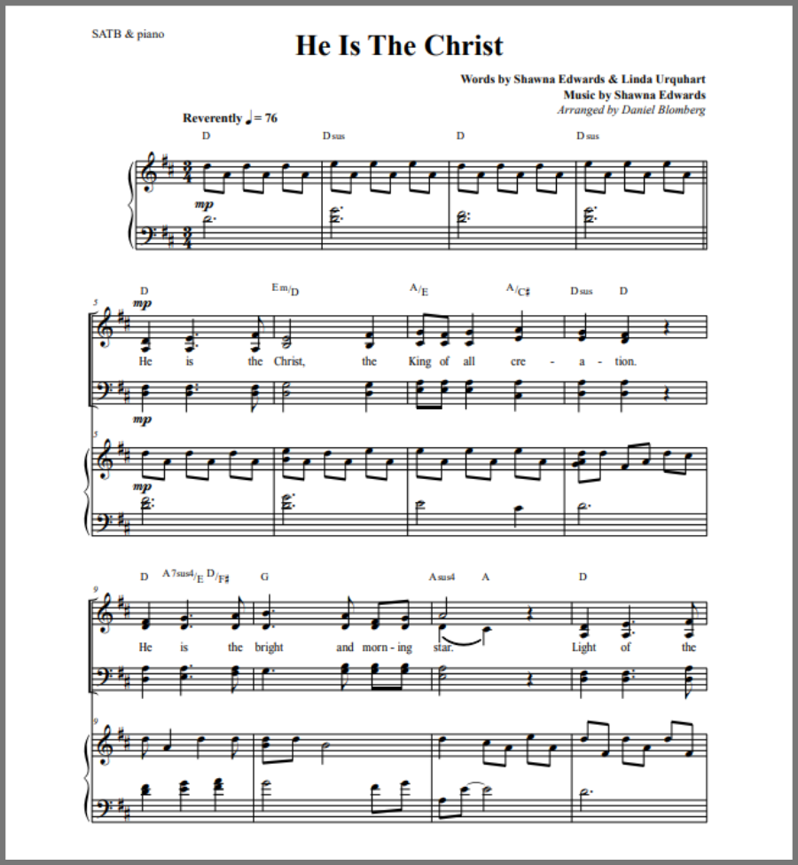 He Is The Christ (SATB)