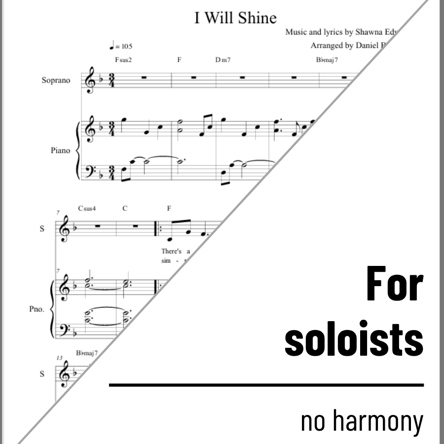I Will Shine (solo) - 2 copies