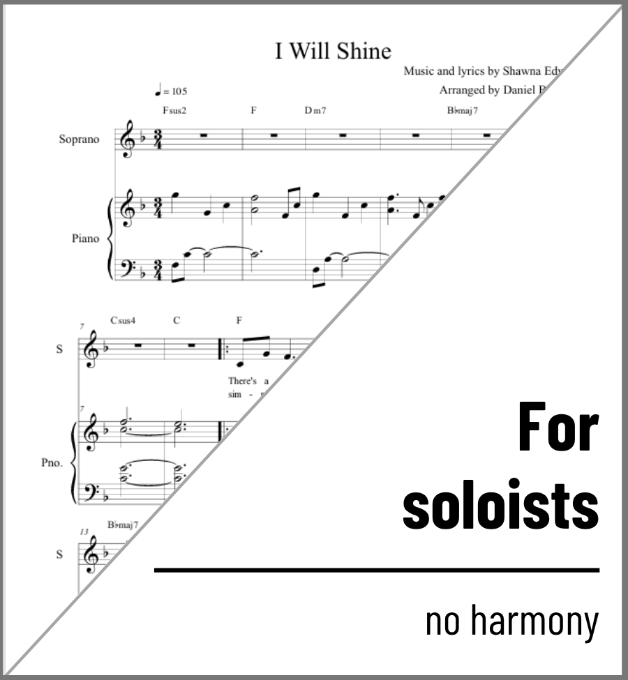 I Will Shine (solo) - 2 copies