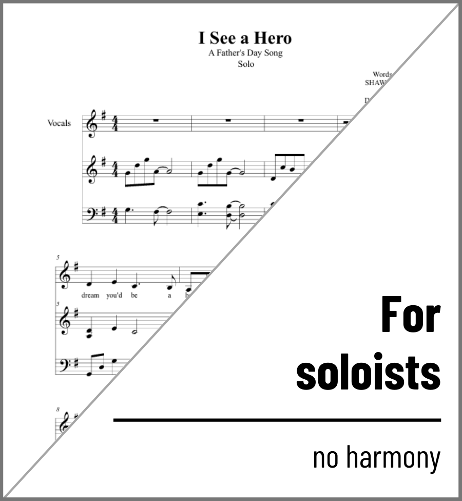 I See a Hero (Solo) - 2 copies