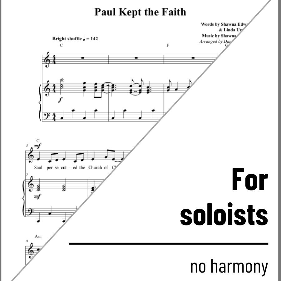 Paul Kept the Faith (solo) - 2 copies