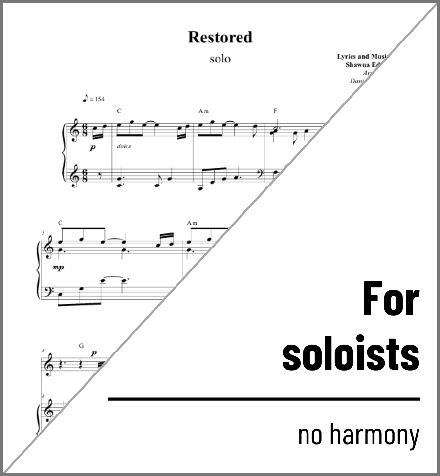 Restored (Vocal Solo) - 2 copies