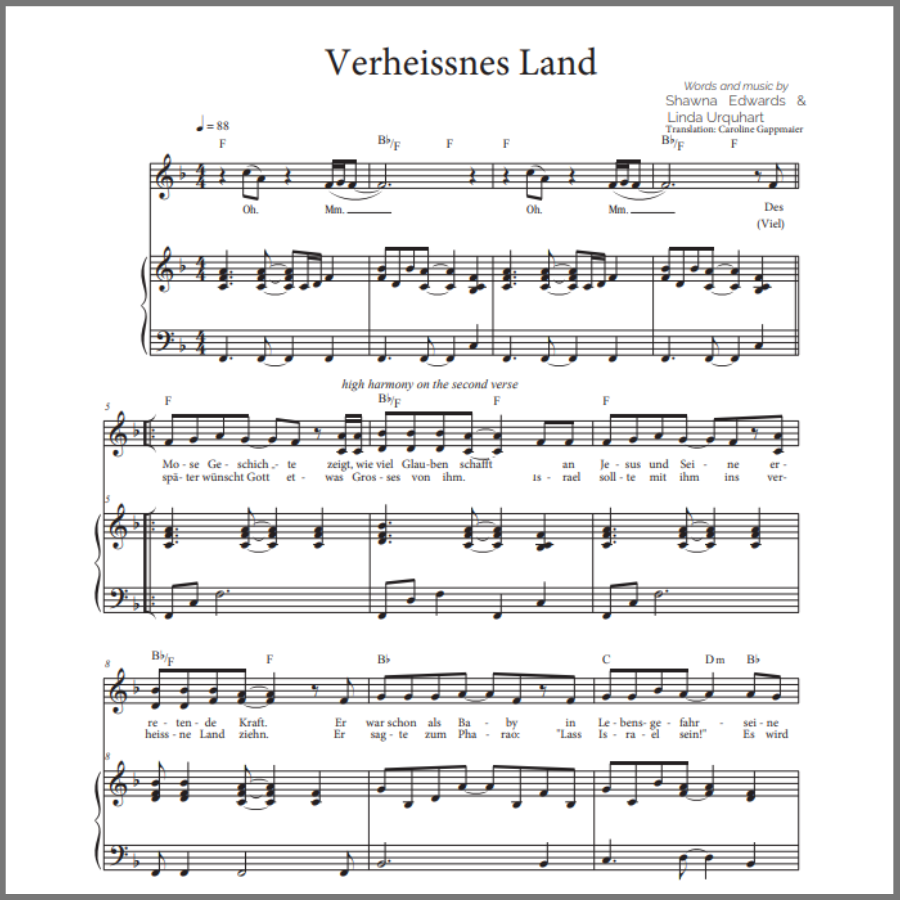 Verheissnes Land (Promised Land - German)