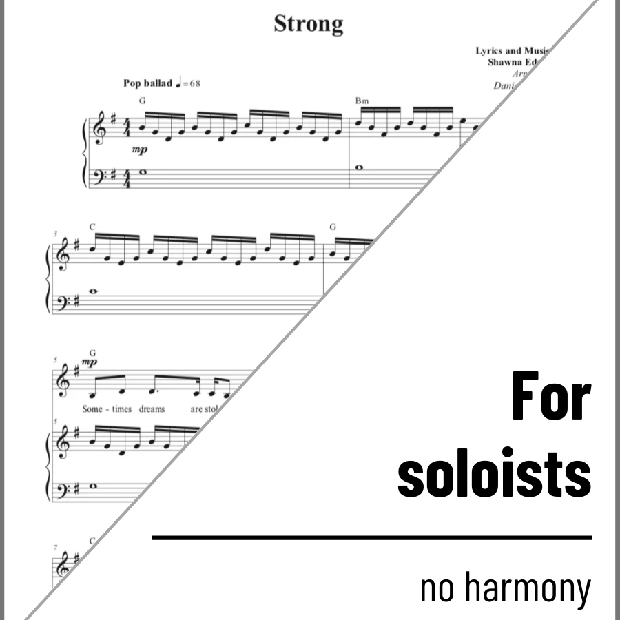 Strong (vocal solo) - 2 copies