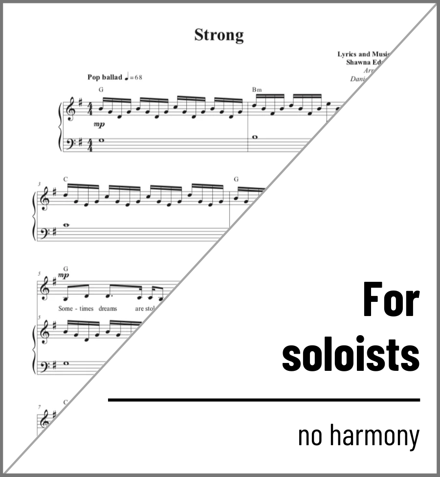 Strong (vocal solo) - 2 copies