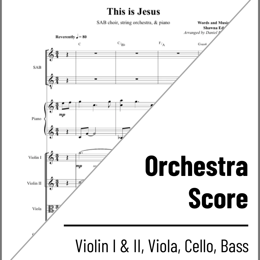 This is Jesus (Orchestral Score)