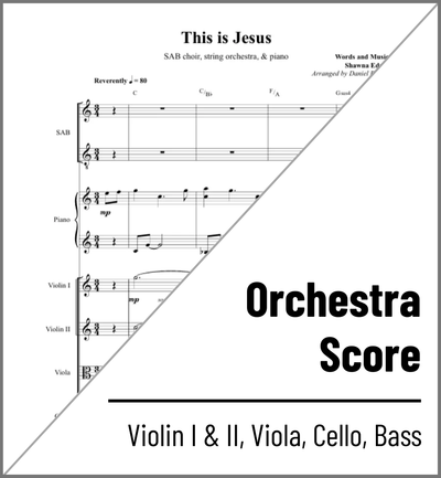 This is Jesus (Orchestral Score)