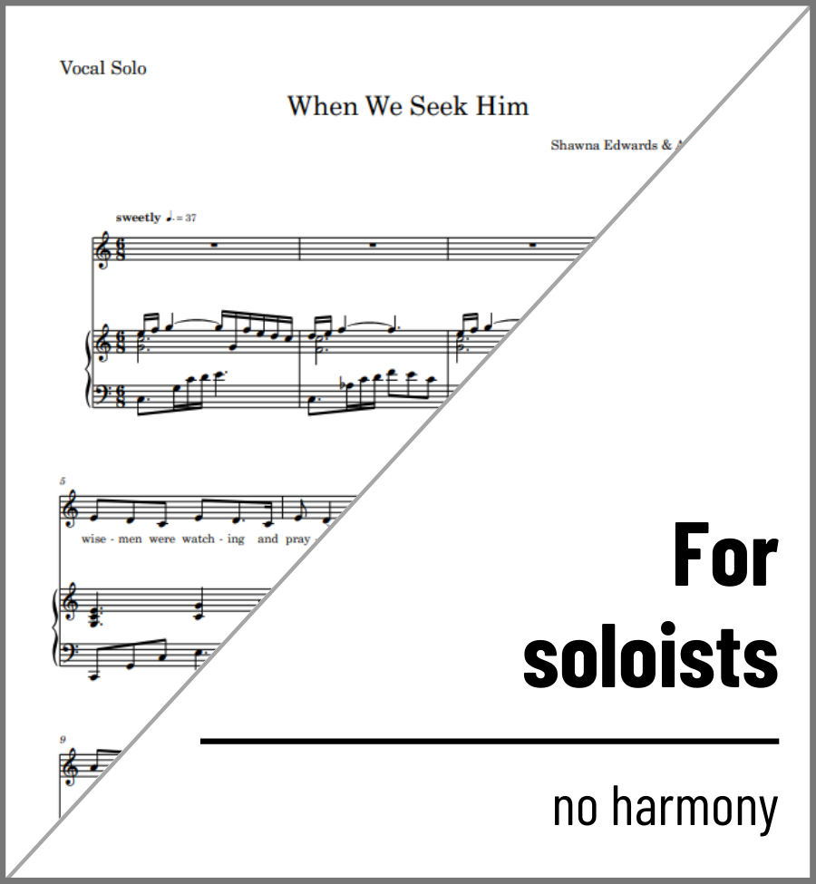 When We Seek Him (Solo) - 2 copies