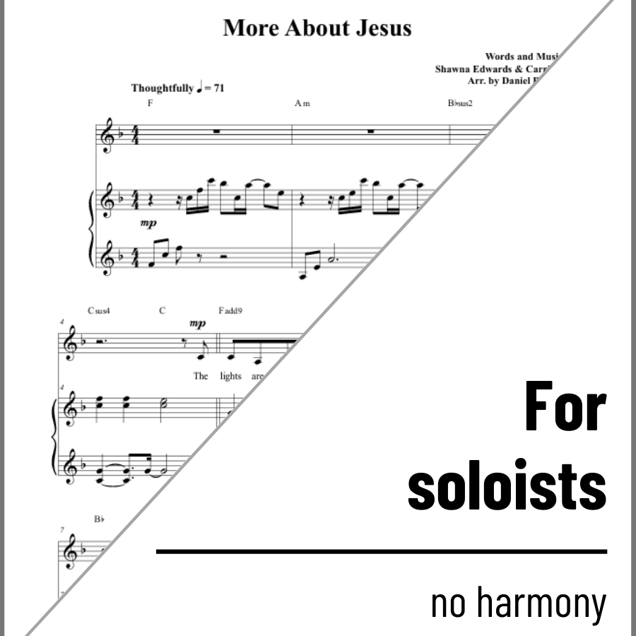 More About Jesus (solo) - 2 copies