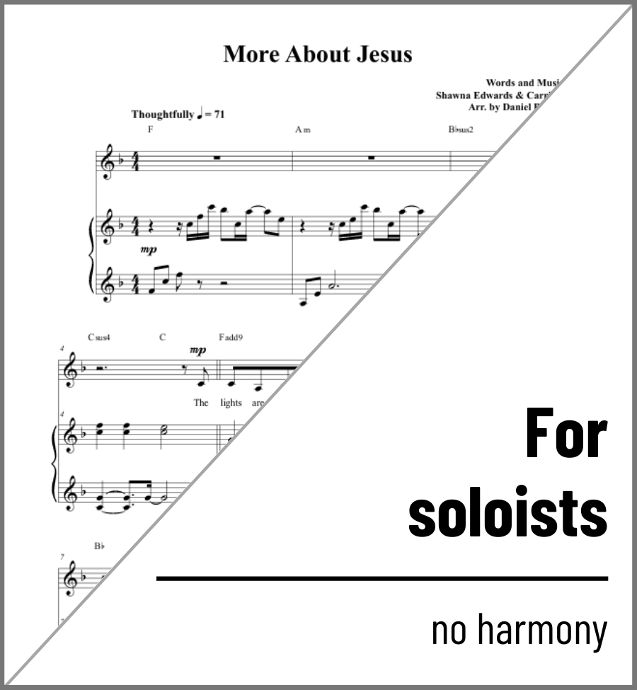 More About Jesus (solo) - 2 copies